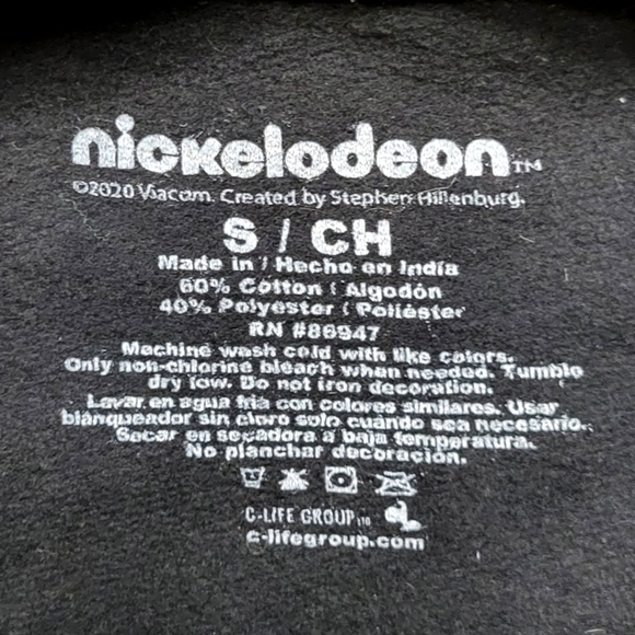 Men's SpongeBob SquarePants Black Hoodie - Picture 3 of 3